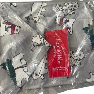 Macy's Family PJs New Polar Bear Christmas Pet Bandana